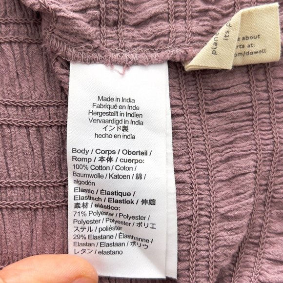 MADEWELL Women's Lucie Flutter Sleeve Smocked Bodice Top Size Small - 0066 - Picture 10 of 11